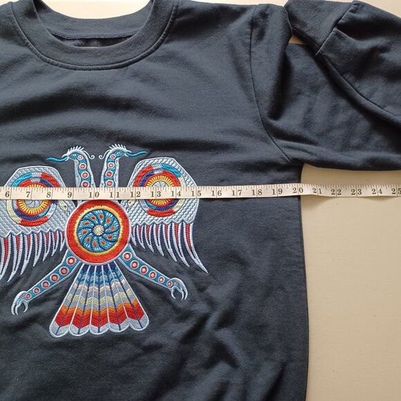 Pineda Covalin Embroidered Double-headed Eagle Sweatshirt - Picture 11 of 15